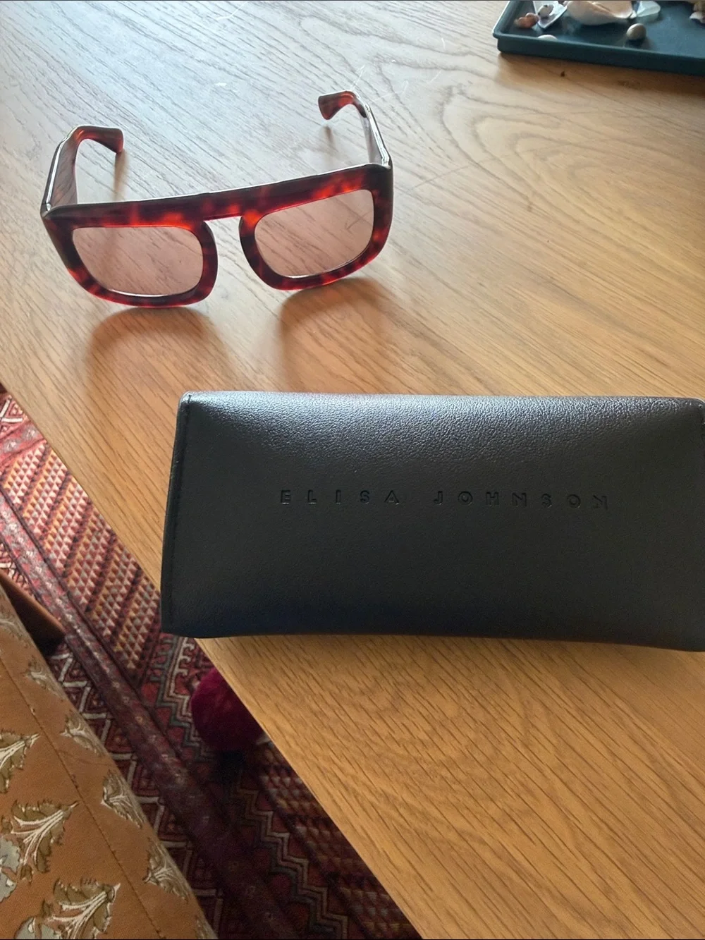 Red Tortoiseshell Square Women's Sunglasses